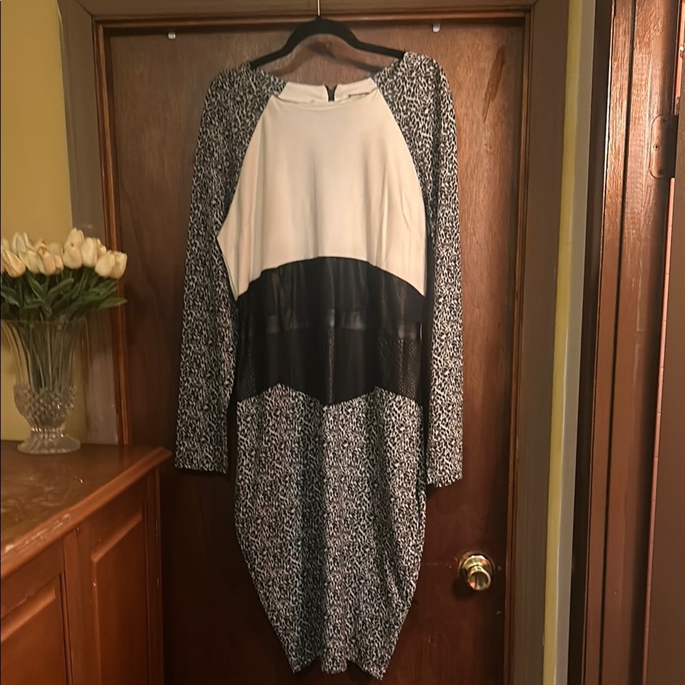 Stylish Black and White Dress